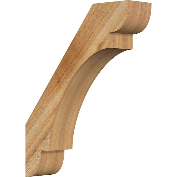 Ekena Millwork 6"W x 24"D x 30"H Olympic Rough Sawn Knee Brace, Western Red Cedar BRC06X24X30OLY00RWR - main